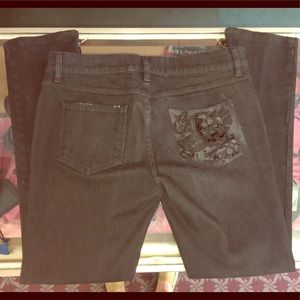 Valentino Women's Straight Leg Jeans - Dark Brown